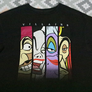 Disney Shirts - Vtg DISNEY Villians Ursula Jafar Cruella Hook Tee Disney Shirts - Vtg DISNEY Villians Ursula Jafar Cruella Hook Tee